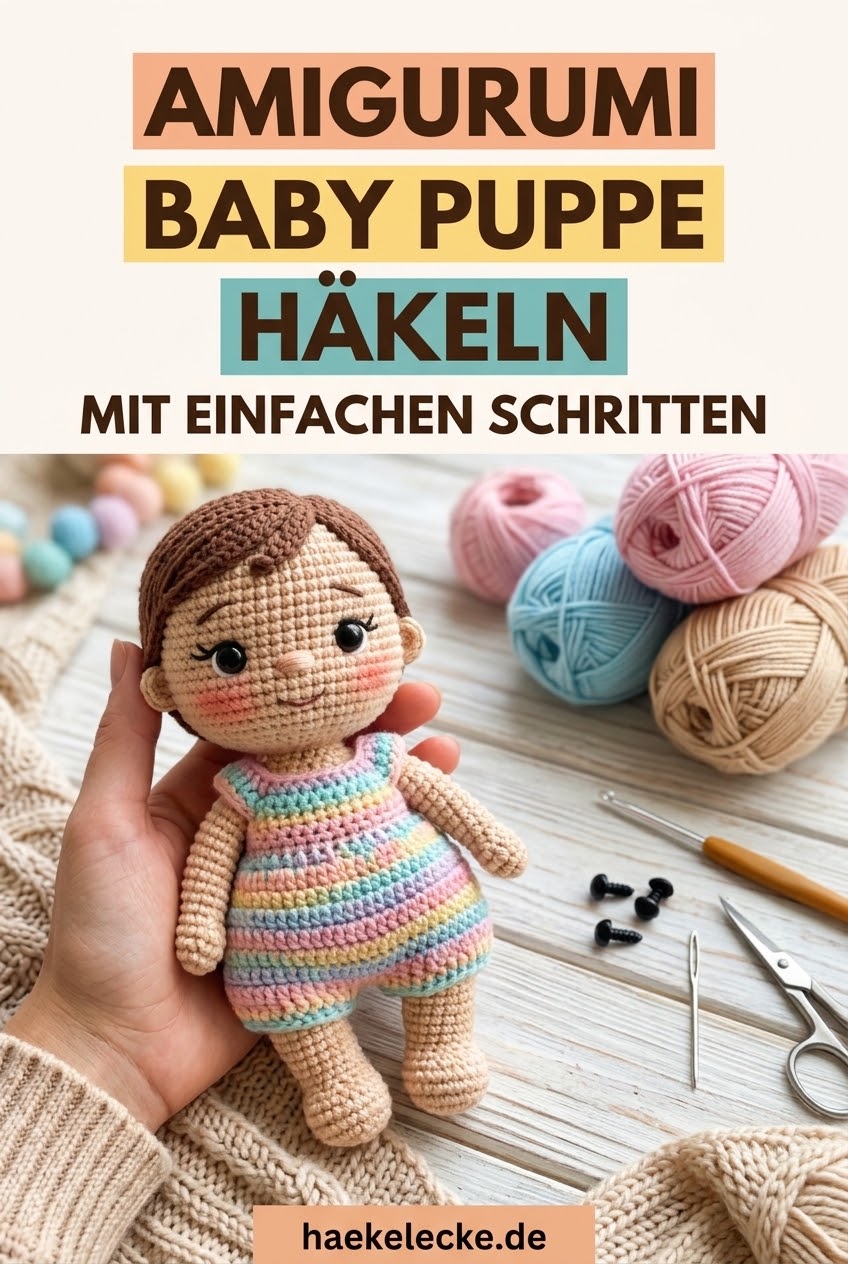 Amigurumi Baby Puppe häkeln mit einfachen Schritten