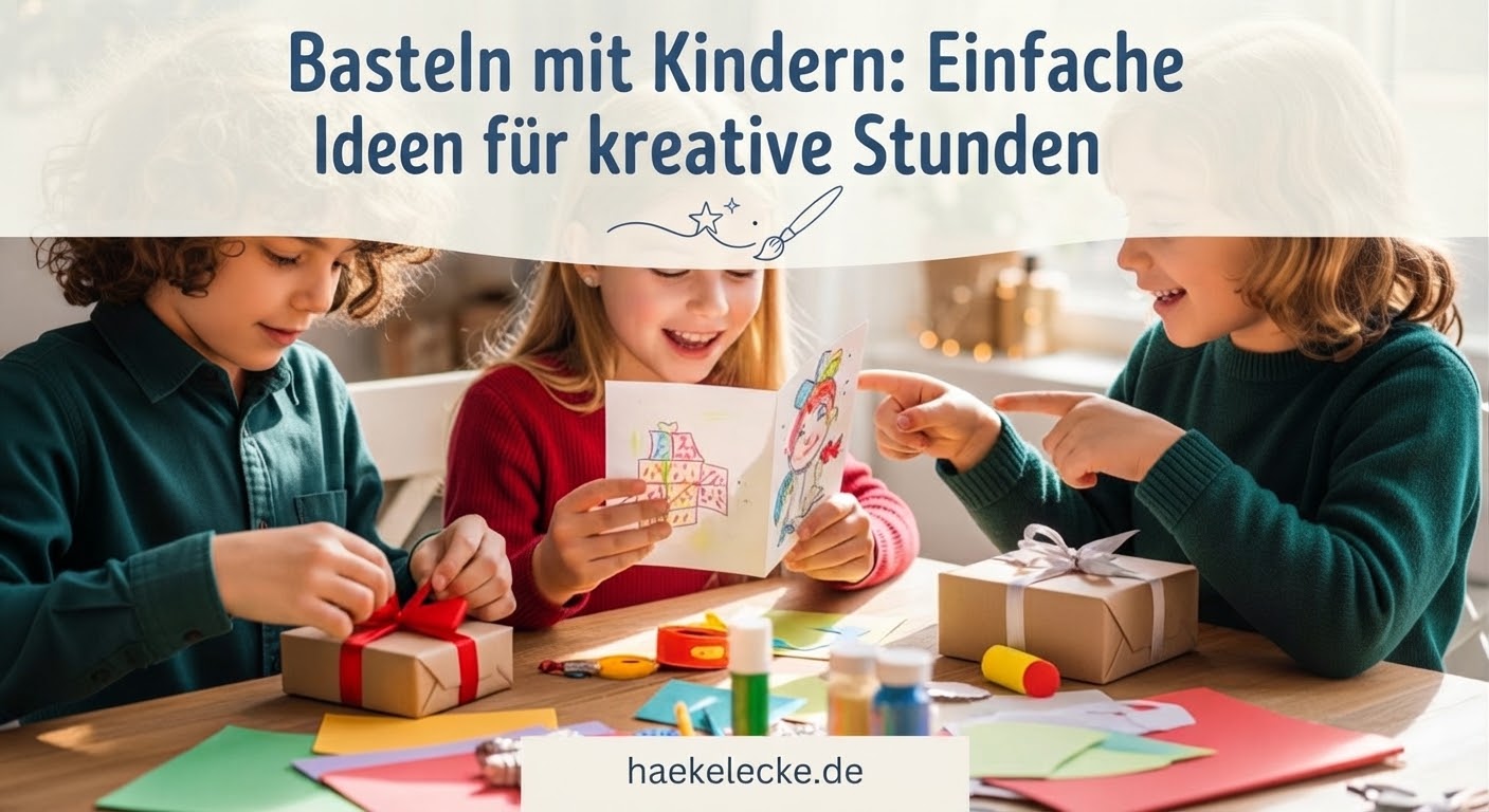 Basteln mit Kindern: Einfache Ideen für kreative Stunden