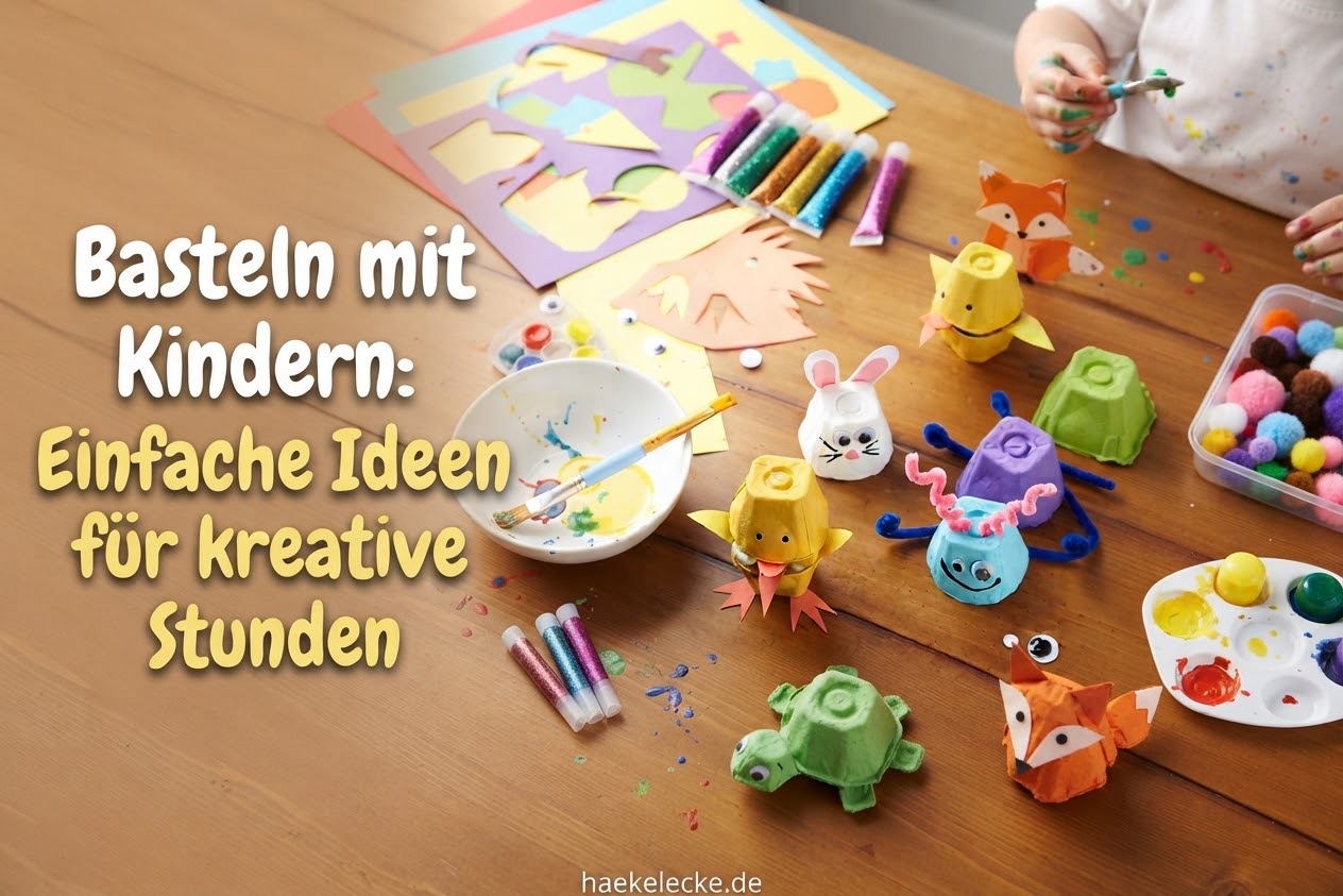 Basteln mit Kindern: Einfache Ideen für kreative Stunden