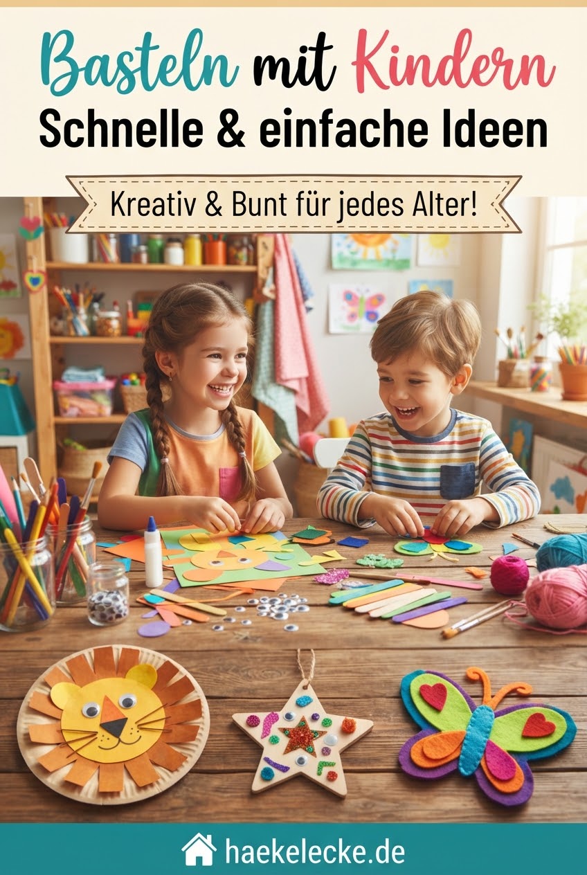 Basteln mit Kindern: Schnelle & einfache Ideen