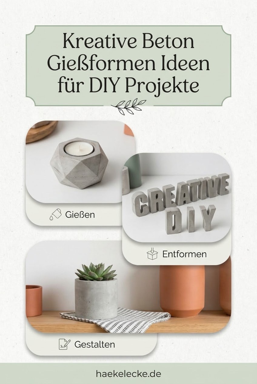 Kreative Beton Gießformen Ideen für DIY Projekte