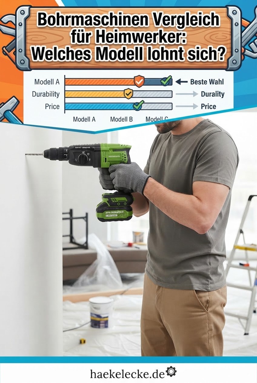 Bohrmaschinen Vergleich für Heimwerker: Welches Modell lohnt sich?
