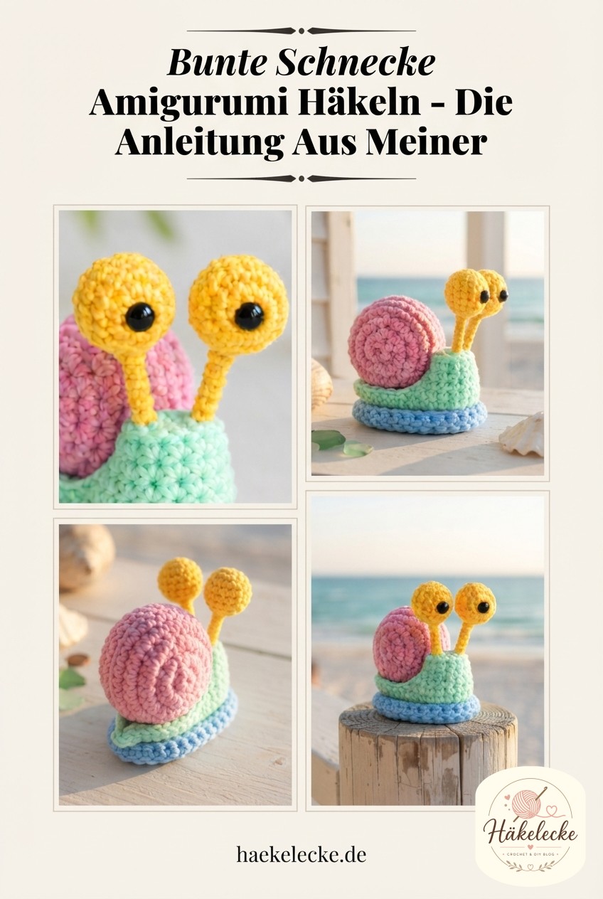 Bunte Schnecke Amigurumi Häkeln - Die Anleitung Aus Meiner