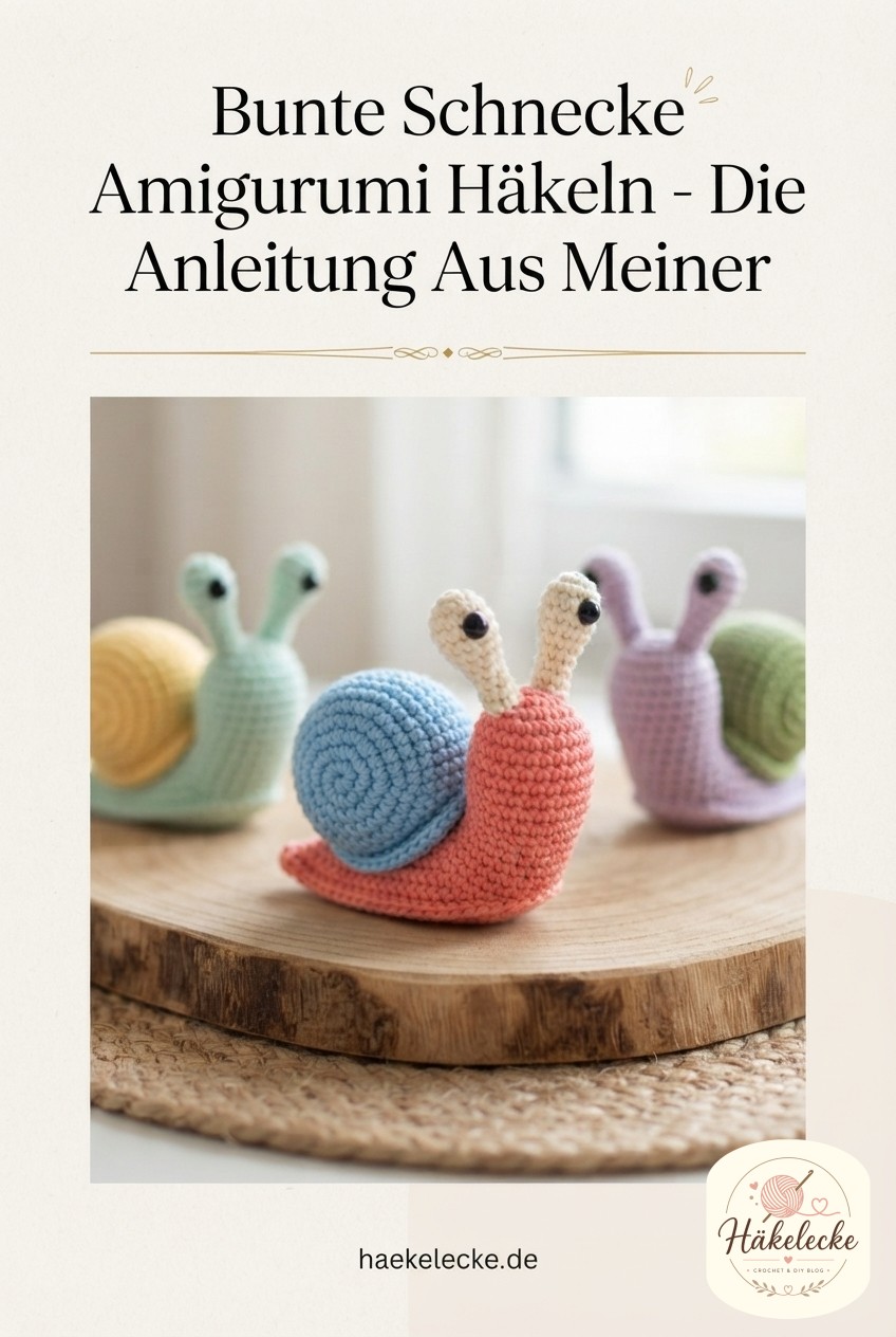 Bunte Schnecke Amigurumi Häkeln - Die Anleitung Aus Meiner