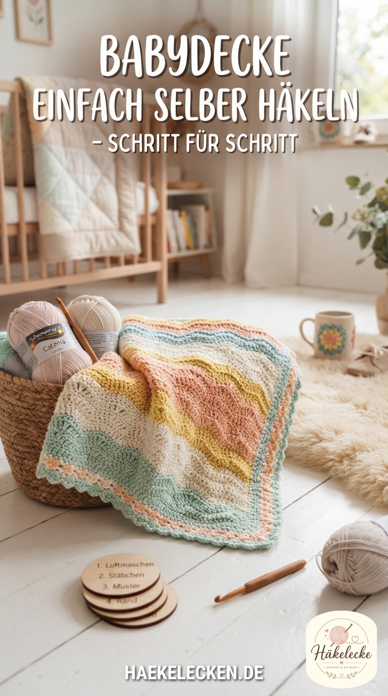 Babydecke einfach selber häkeln – Schritt für Schritt