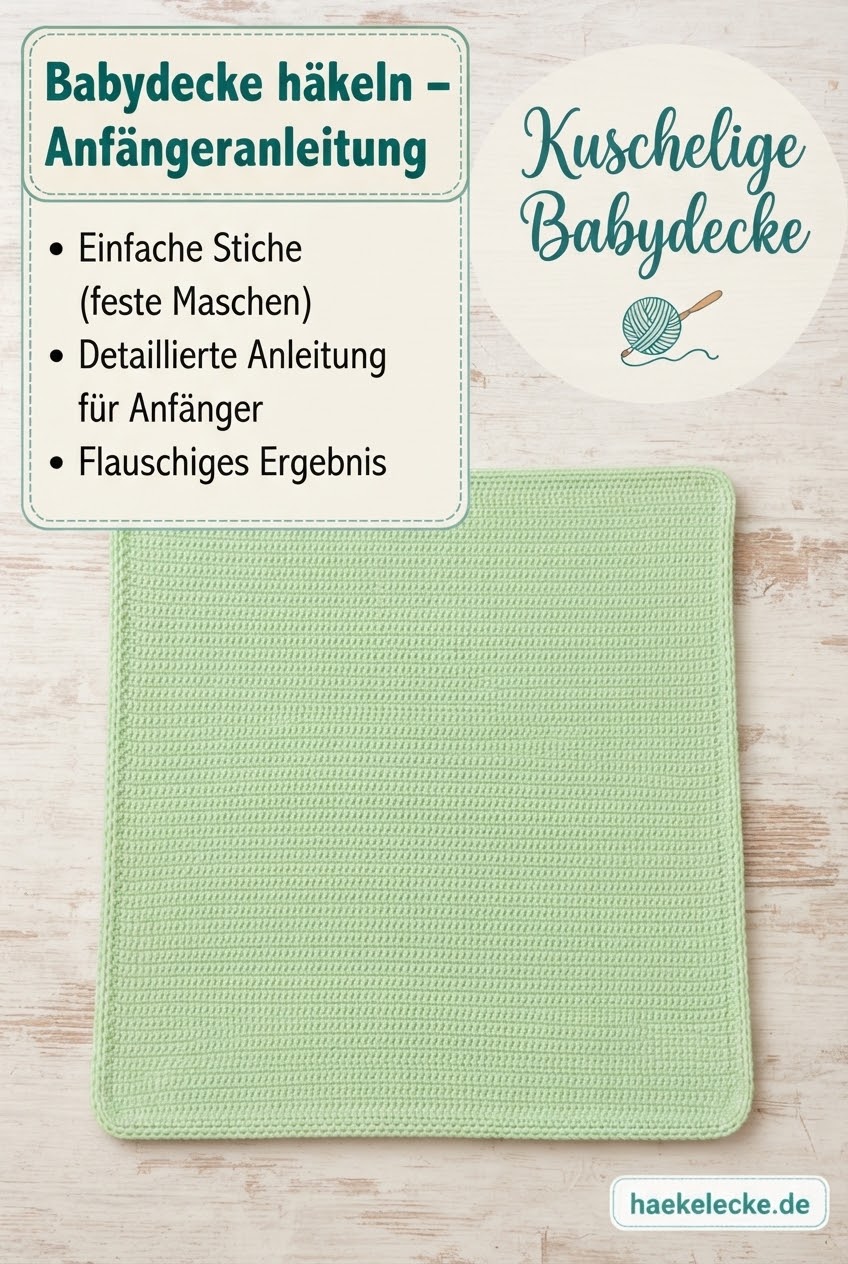 Kuschelige Babydecke häkeln: Einfache Schritt-für-Schritt-Anleitung