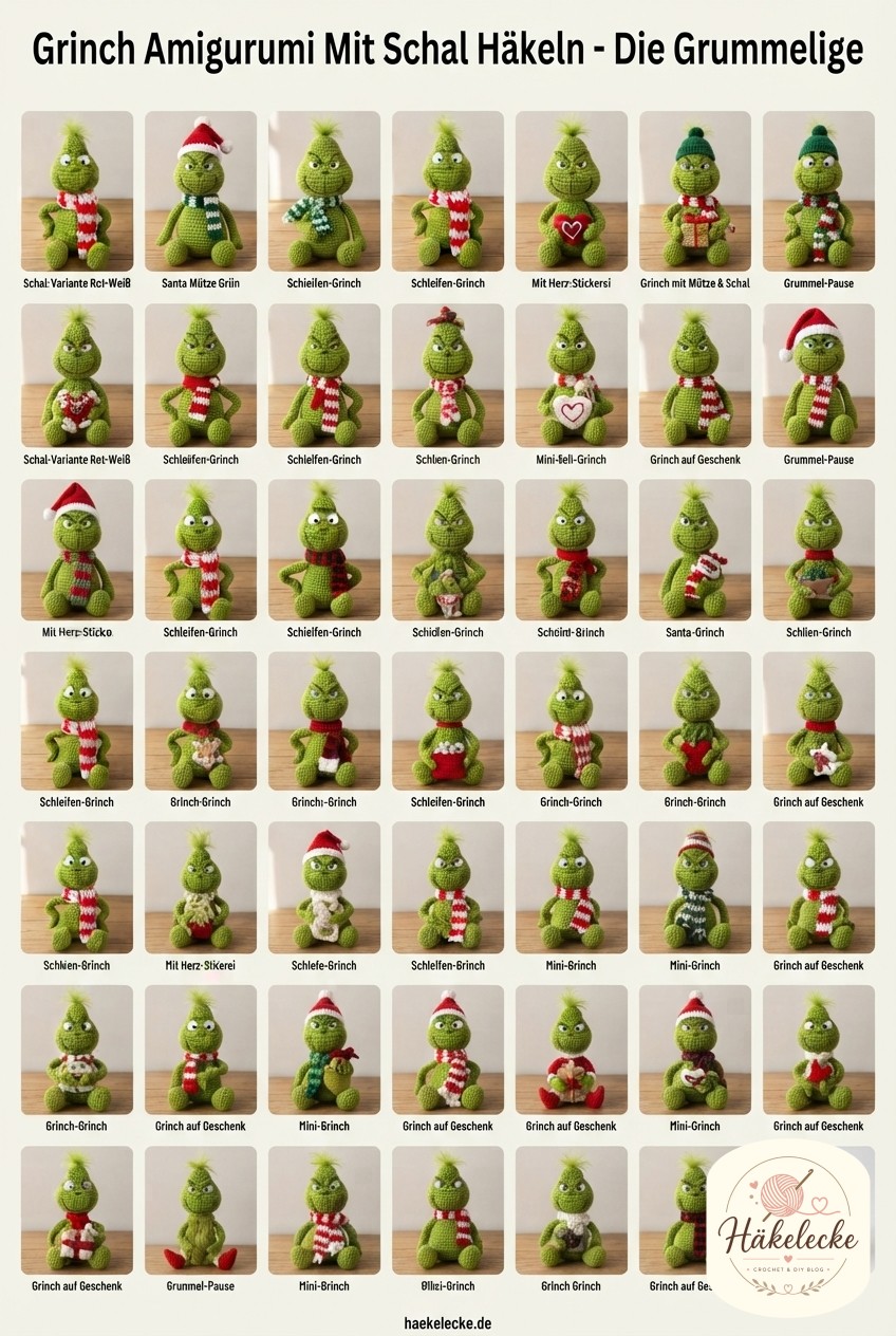 Grinch Amigurumi Mit Schal Häkeln - Die Grummelige