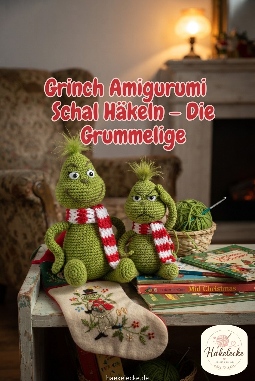 Grinch Amigurumi Mit Schal Häkeln - Die Grummelige