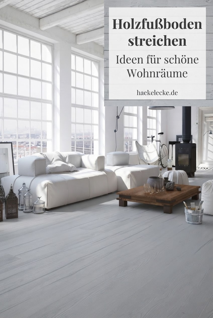 Holzfußboden streichen Ideen für schöne Wohnräume