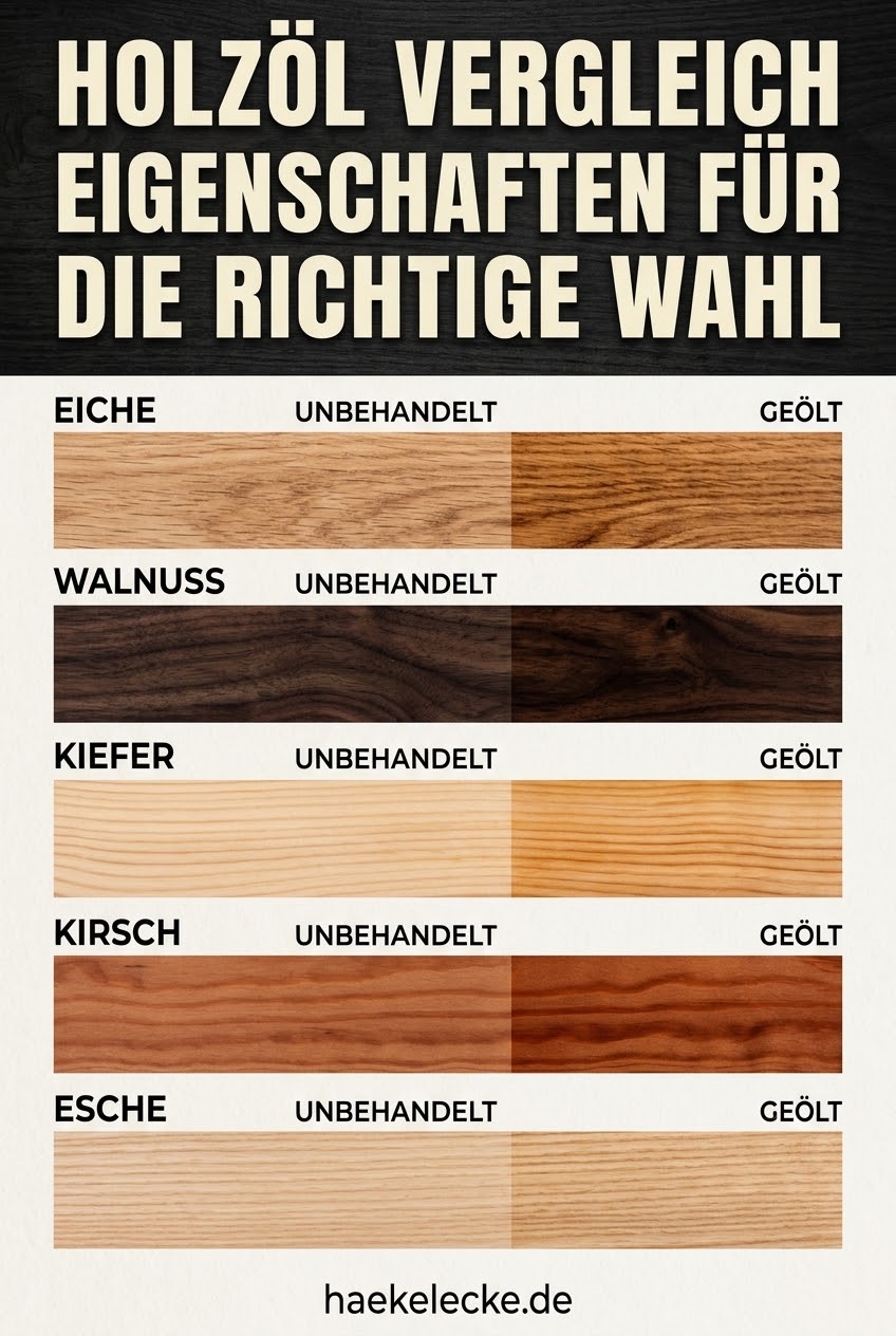 Holzöl Vergleich Eigenschaften für die richtige Wahl