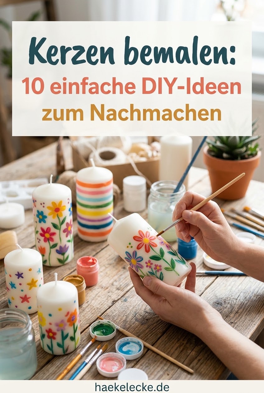 Kerzen bemalen: 10 einfache DIY-Ideen zum Nachmachen