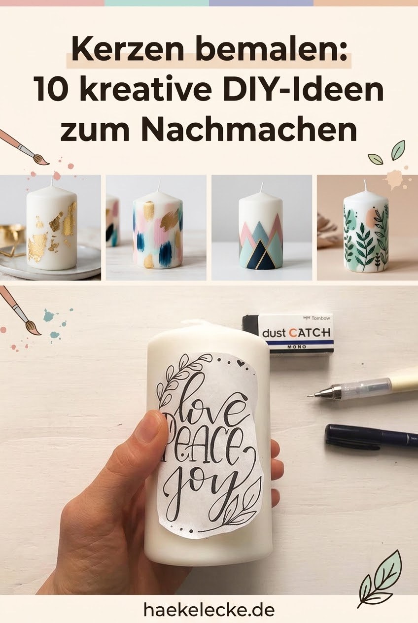 Kerzen bemalen: 10 kreative DIY-Ideen zum Nachmachen
