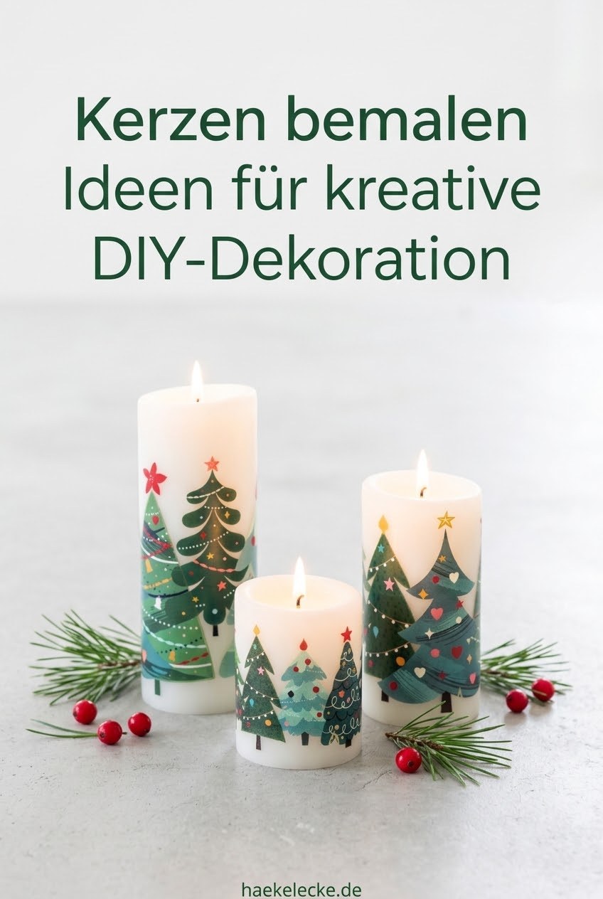 Kerzen bemalen Ideen für kreative DIY-Dekoration