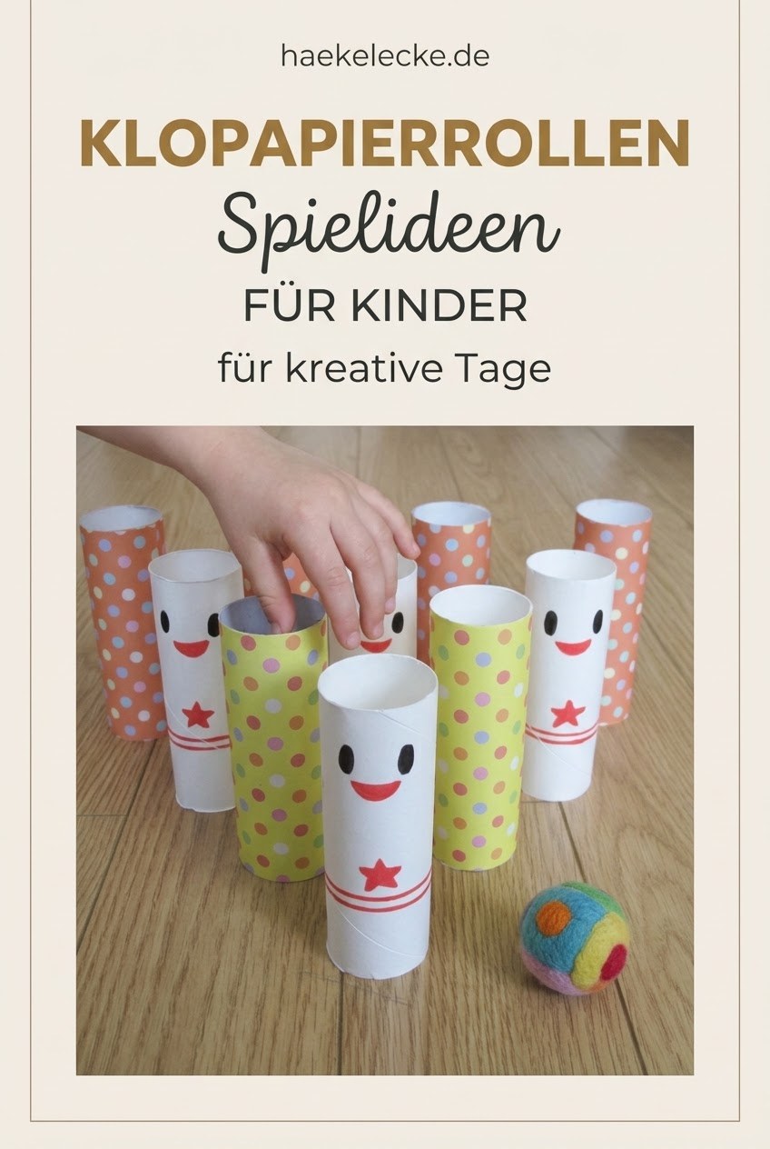 Klopapierrollen Spielideen Kinder für kreative Tage