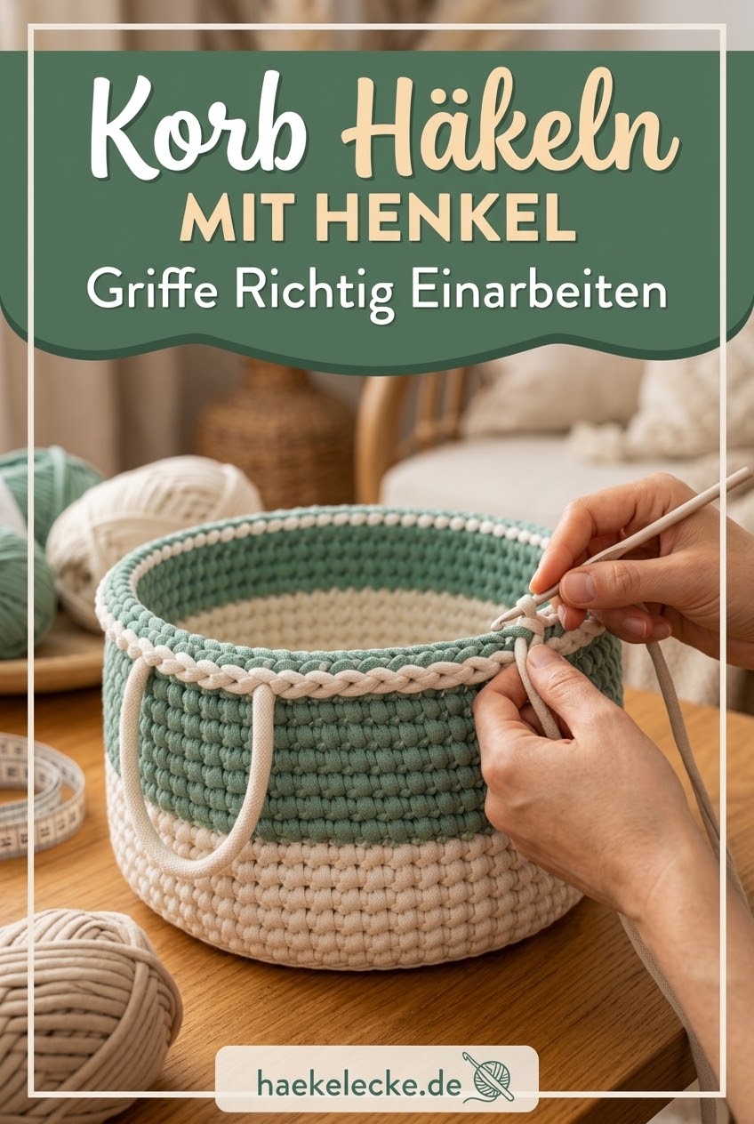 Korb Häkeln Mit Henkel - Griffe Richtig Einarbeiten