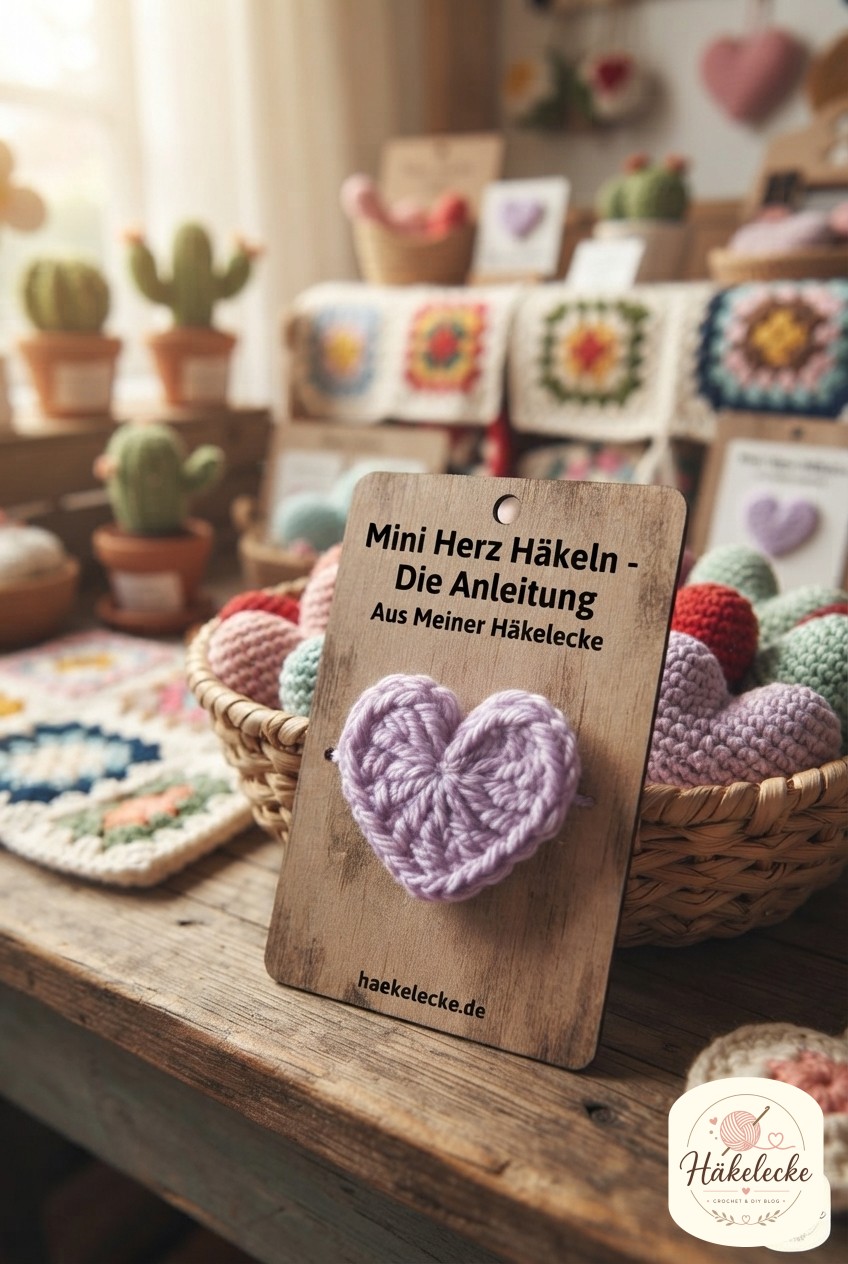 Mini Herz Häkeln - Die Anleitung Aus Meiner Häkelecke