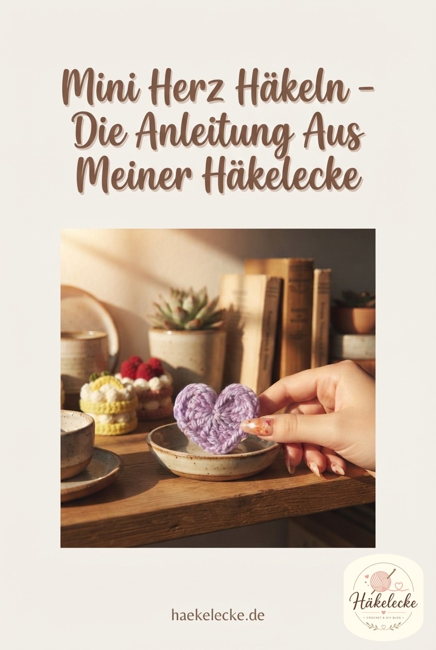Mini Herz Häkeln - Die Anleitung Aus Meiner Häkelecke