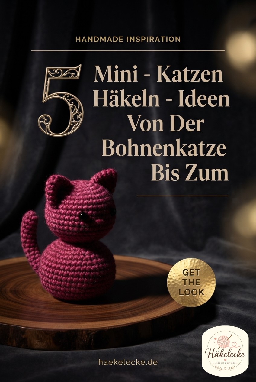 5 Mini - Katzen Häkeln - Ideen Von Der Bohnenkatze Bis Zum