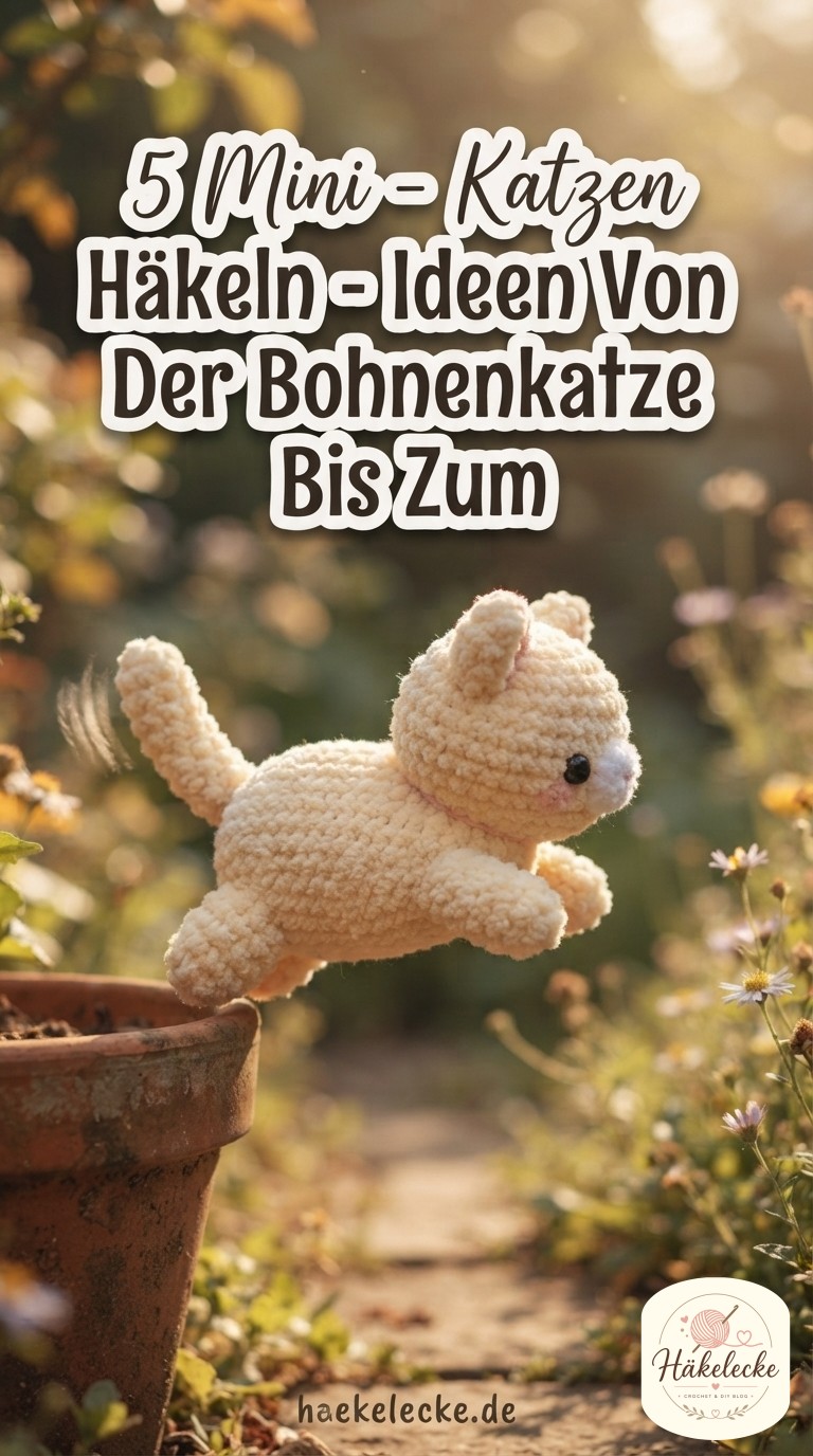 5 Mini - Katzen Häkeln - Ideen Von Der Bohnenkatze Bis Zum
