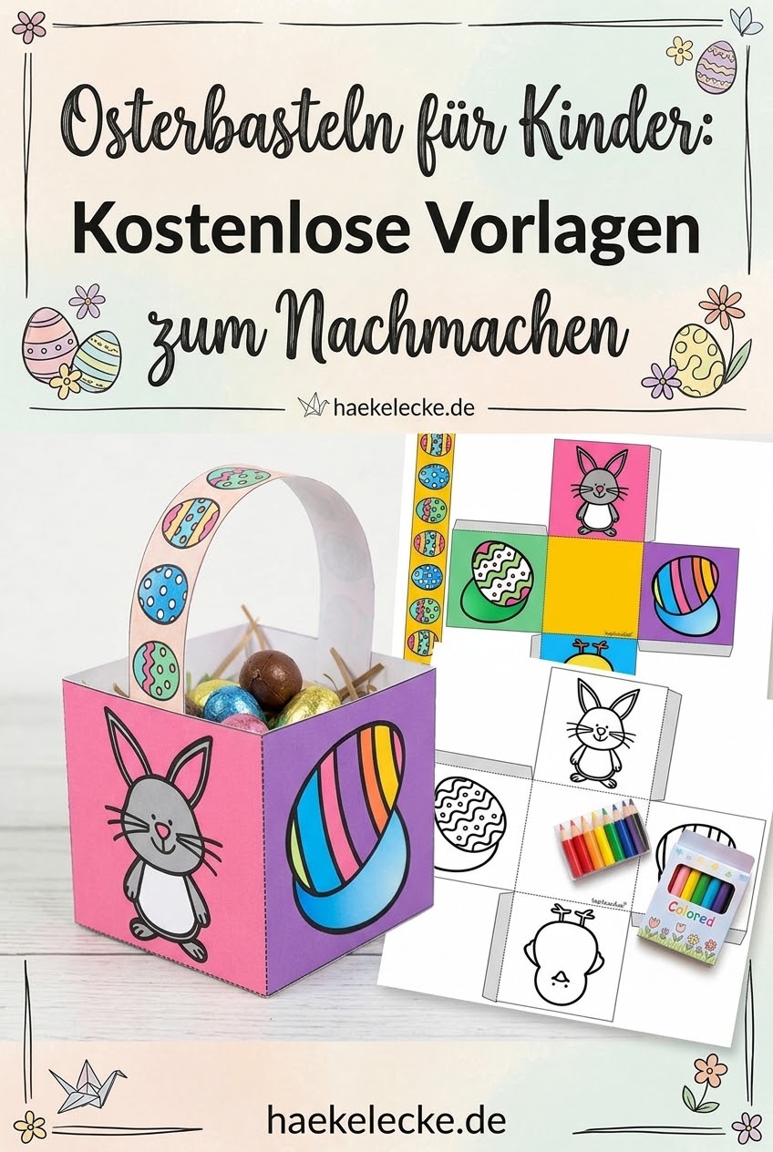 Osterbasteln für Kinder: Kostenlose Vorlagen zum Nachmachen