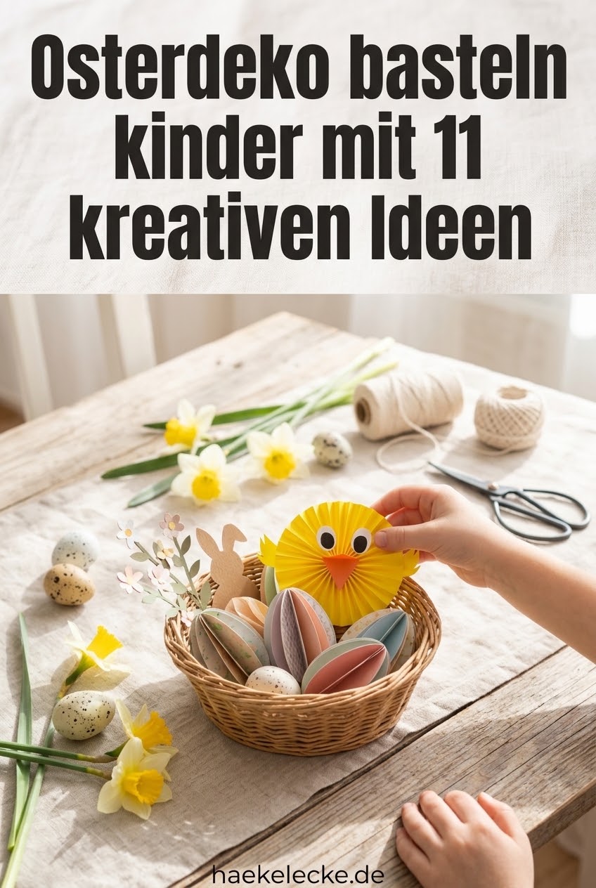 Osterdeko basteln kinder mit 11 kreativen Ideen
