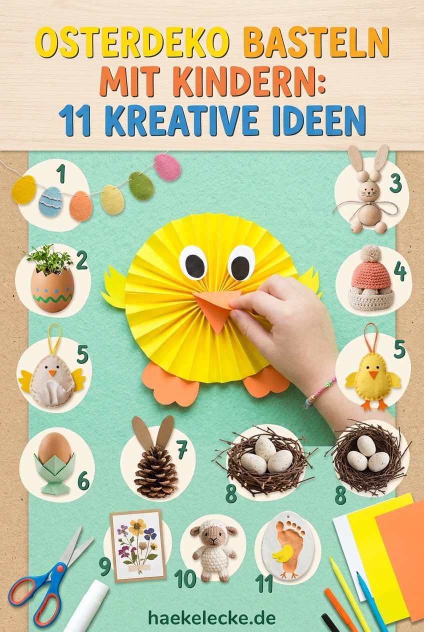 Osterdeko basteln mit Kindern: 11 kreative Ideen