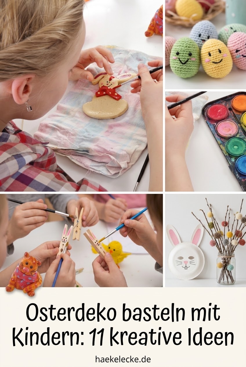 Osterdeko basteln mit Kindern: 11 kreative Ideen
