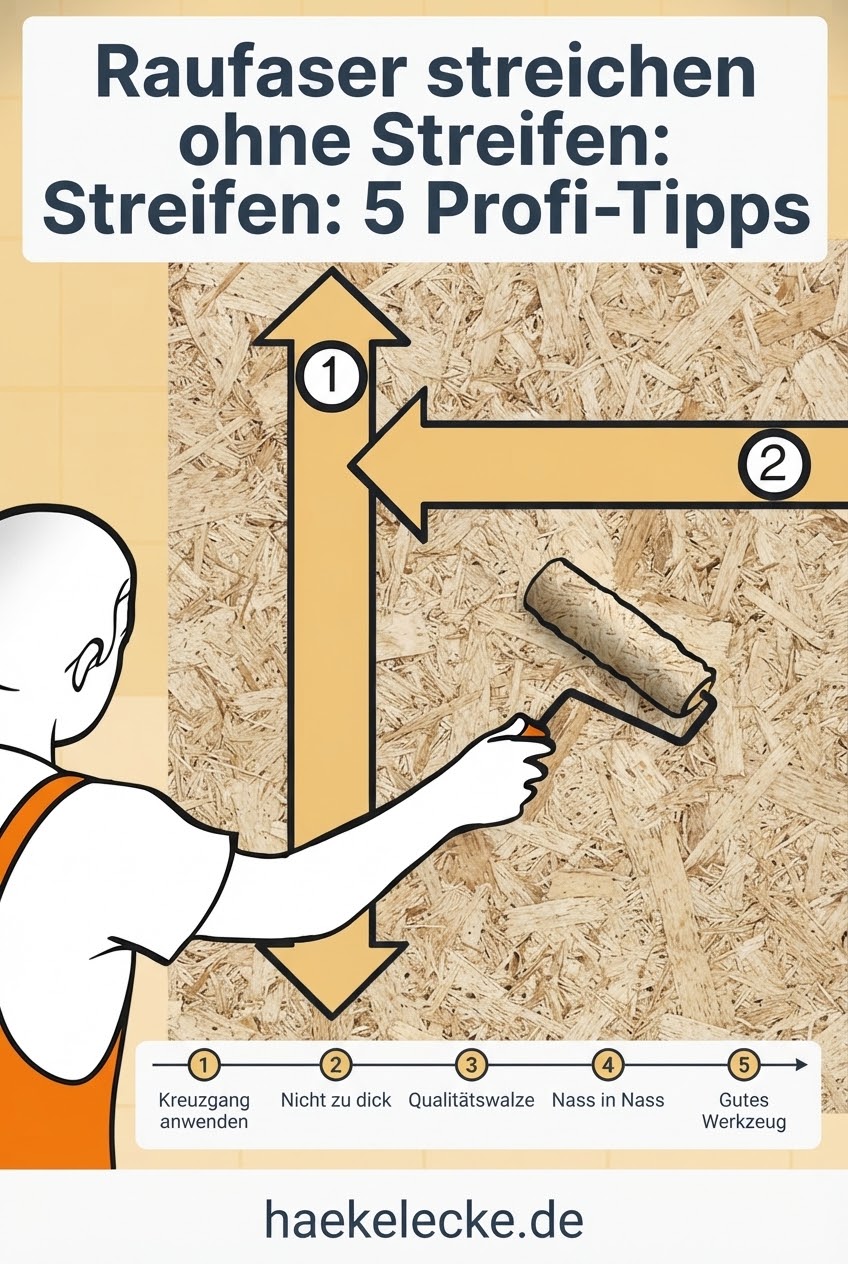 Raufaser streichen ohne Streifen: 5 Profi-Tipps