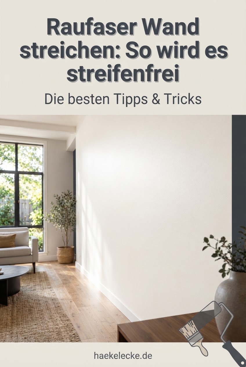 Raufaser Wand streichen: So wird es streifenfrei