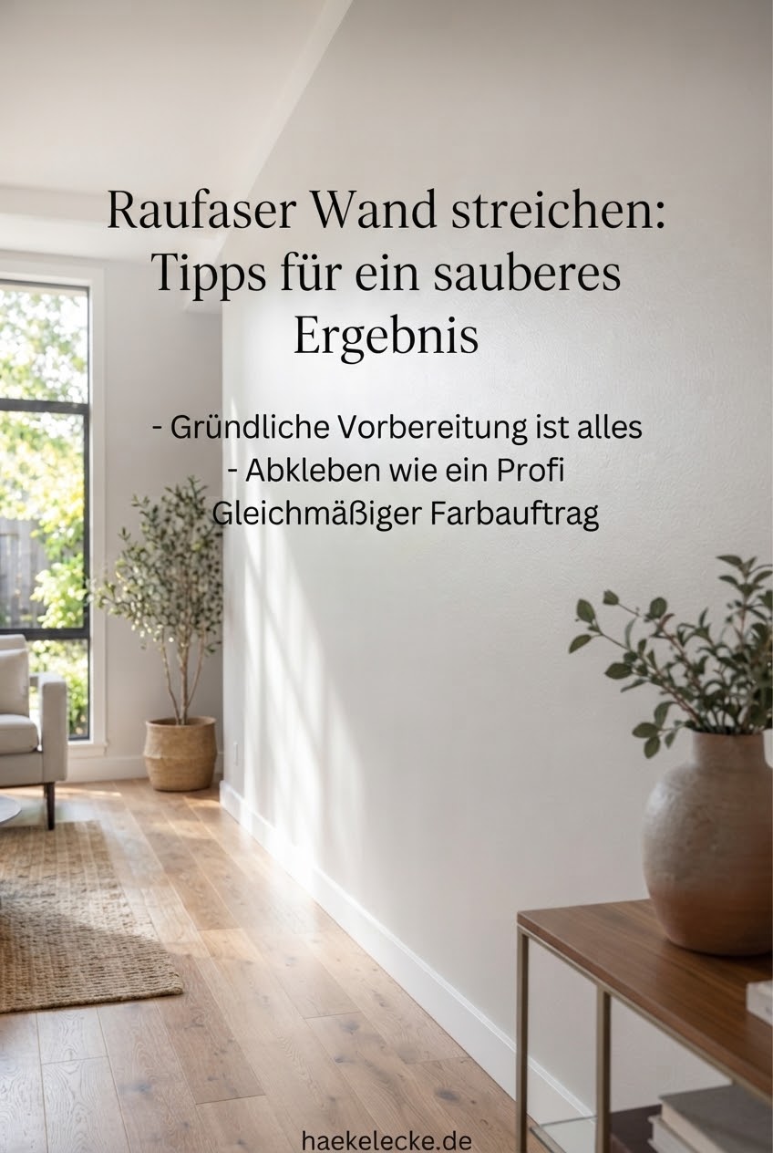 Raufaser Wand streichen: Tipps für ein sauberes Ergebnis