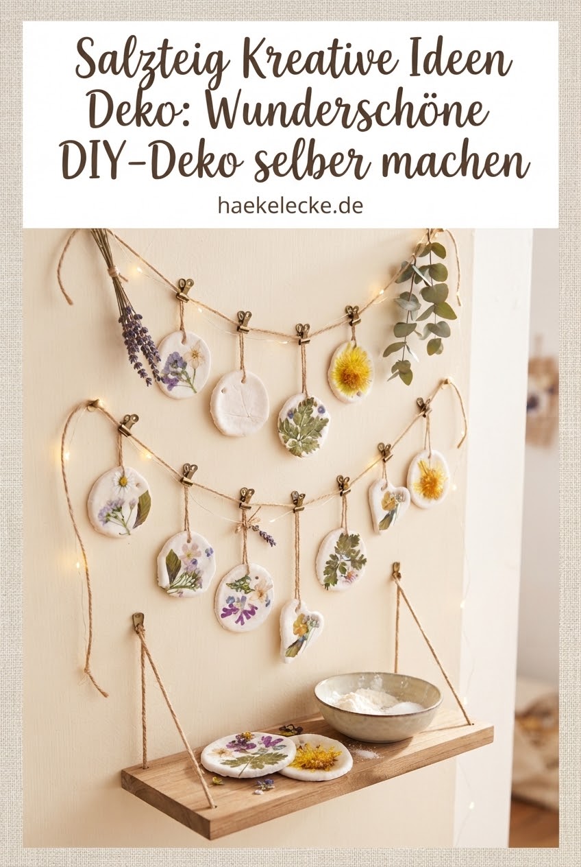 Salzteig Kreative Ideen Deko: Wunderschöne DIY-Deko selber machen