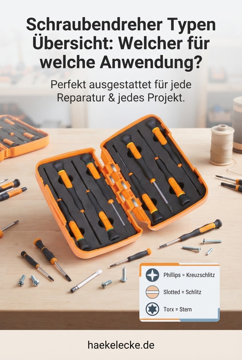 Schraubendreher Typen Übersicht: Welcher für welche Anwendung?