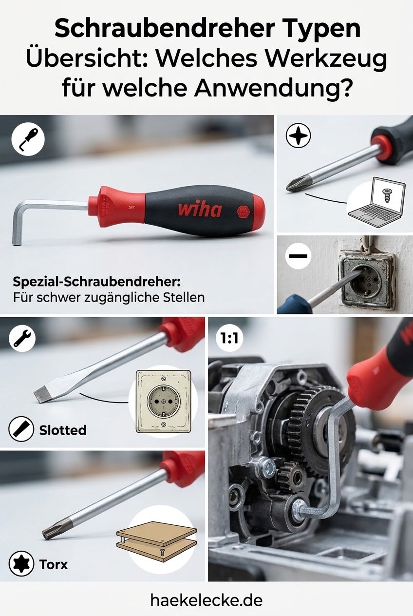 Schraubendreher Typen Übersicht: Welches Werkzeug für welche Anwendung?