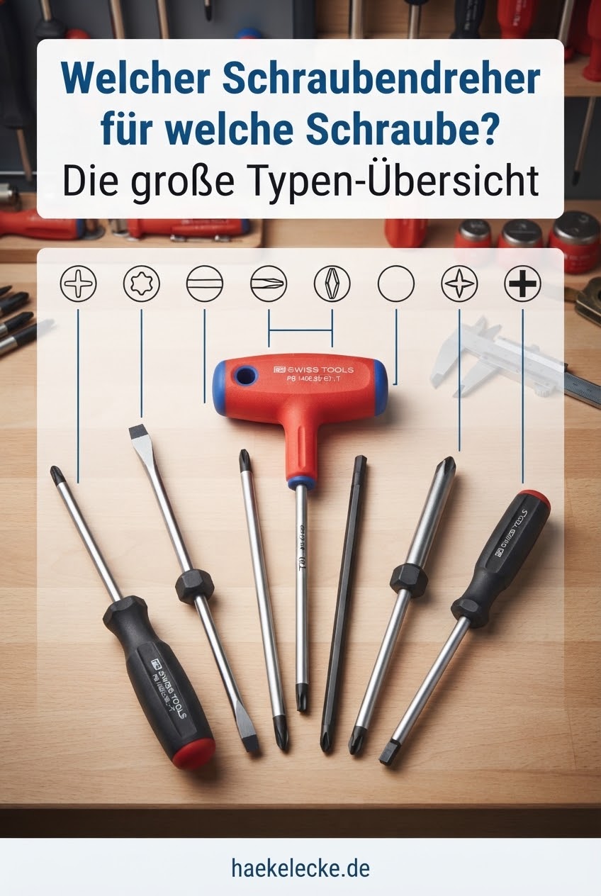 Welcher Schraubendreher für welche Schraube? Die große Typen-Übersicht