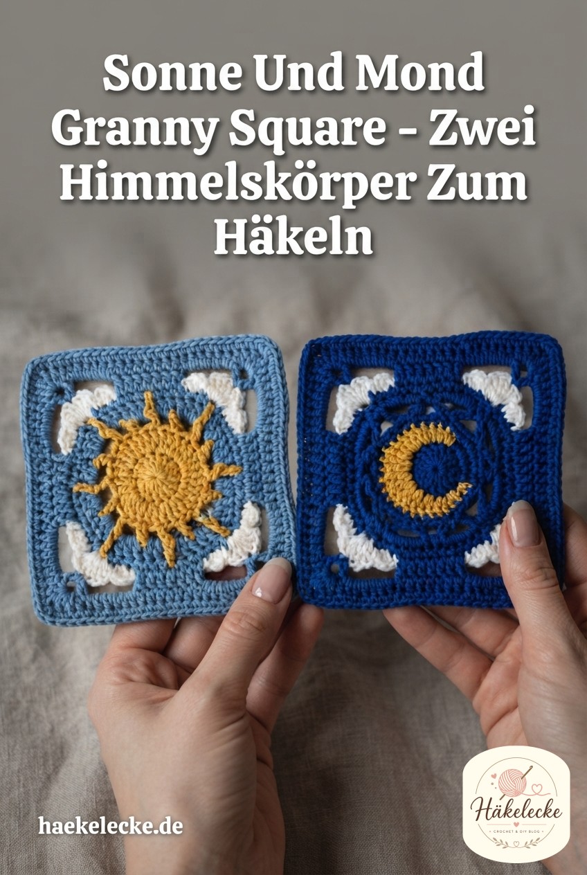 Sonne Und Mond Granny Square - Zwei Himmelskörper Zum Häkeln