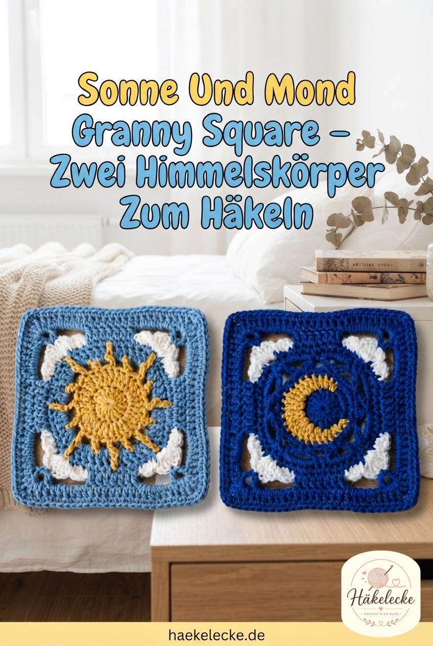 Sonne Und Mond Granny Square - Zwei Himmelskörper Zum Häkeln