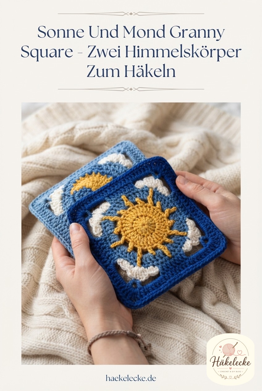 Sonne Und Mond Granny Square - Zwei Himmelskörper Zum Häkeln