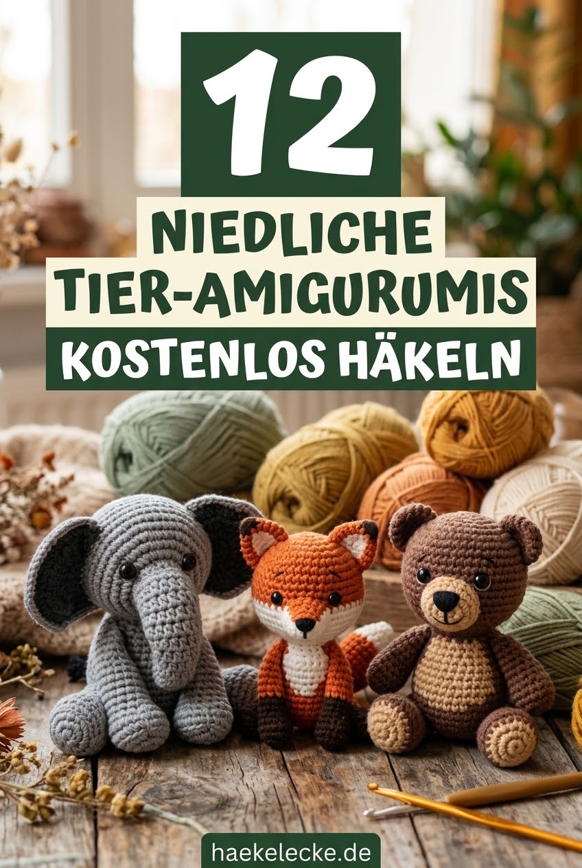 12 niedliche Tier-Amigurumis kostenlos häkeln