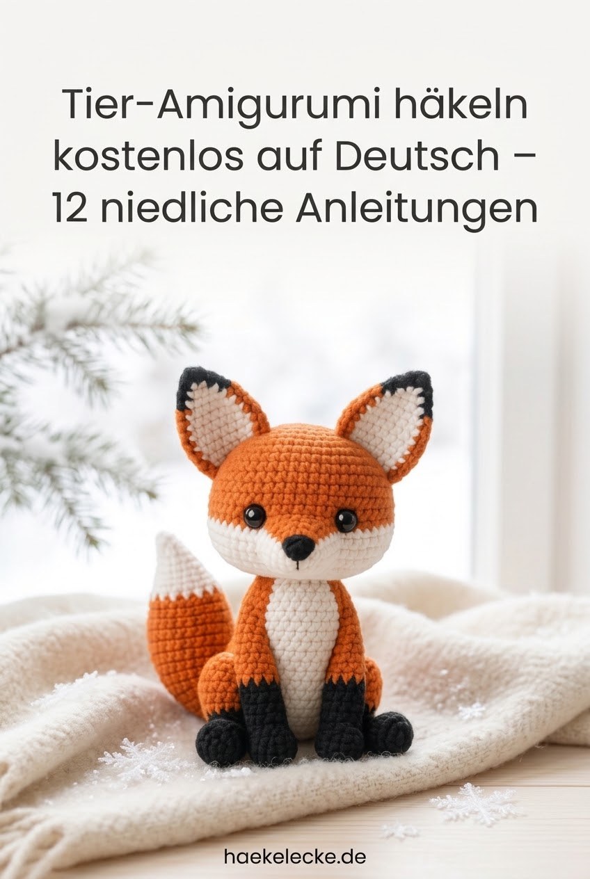 Tier-Amigurumi häkeln kostenlos auf Deutsch – 12 niedliche Anleitungen und Tipps