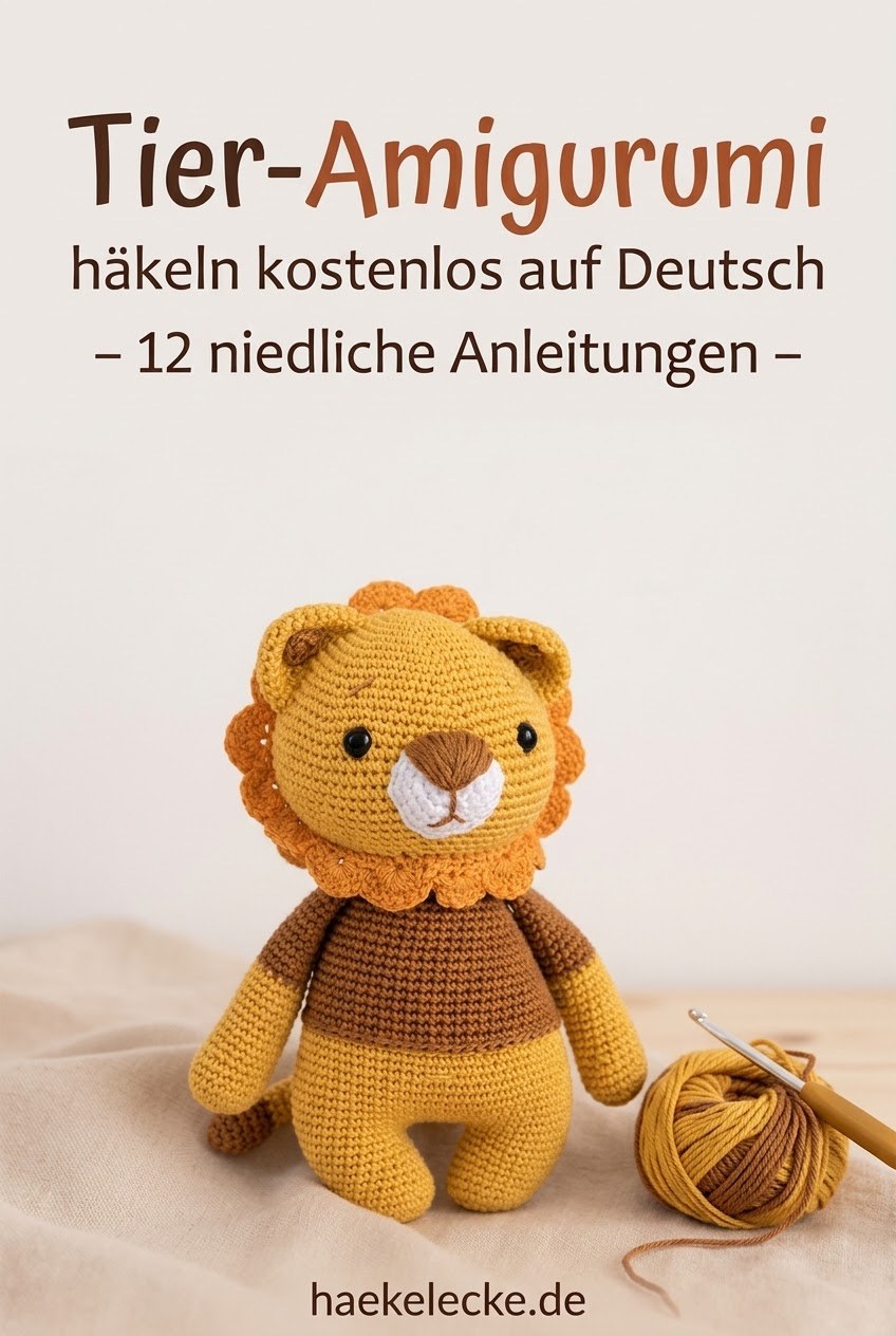 Tier-Amigurumi häkeln kostenlos auf Deutsch – 12 niedliche Anleitungen und Tipps
