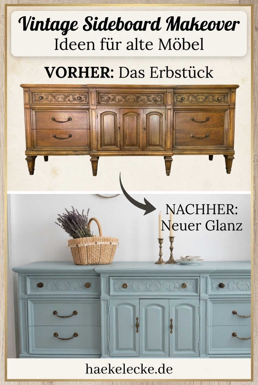 Vintage Sideboard Makeover Ideen für alte Möbel