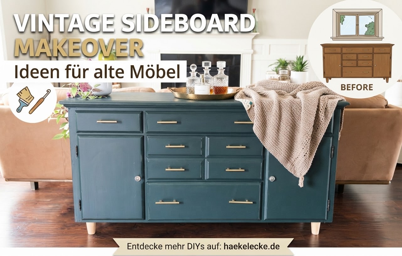 Vintage Sideboard Makeover Ideen für alte Möbel