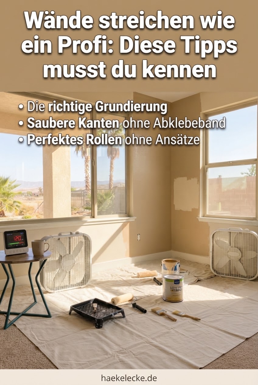Wände streichen wie ein Profi: Diese Tipps musst du kennen
