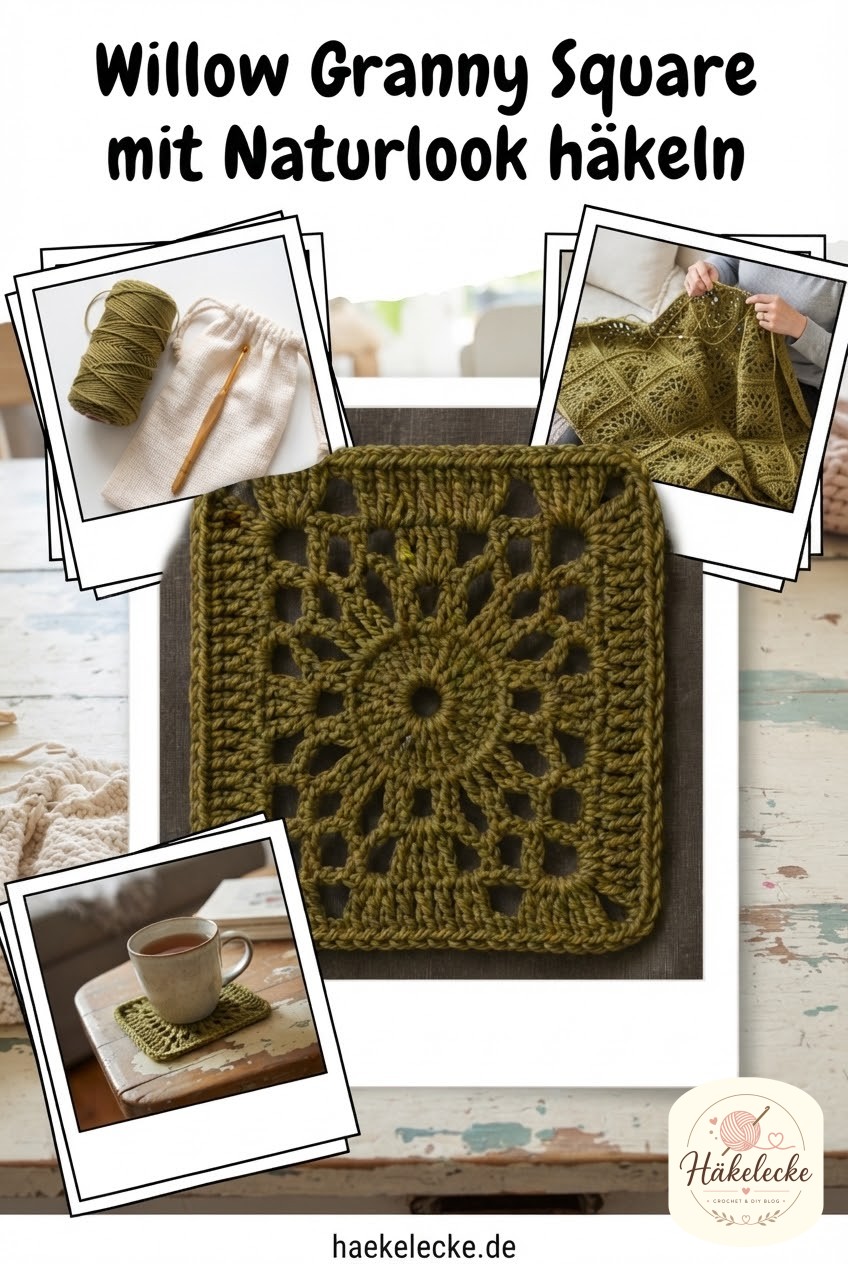 Willow Granny Square mit Naturlook häkeln