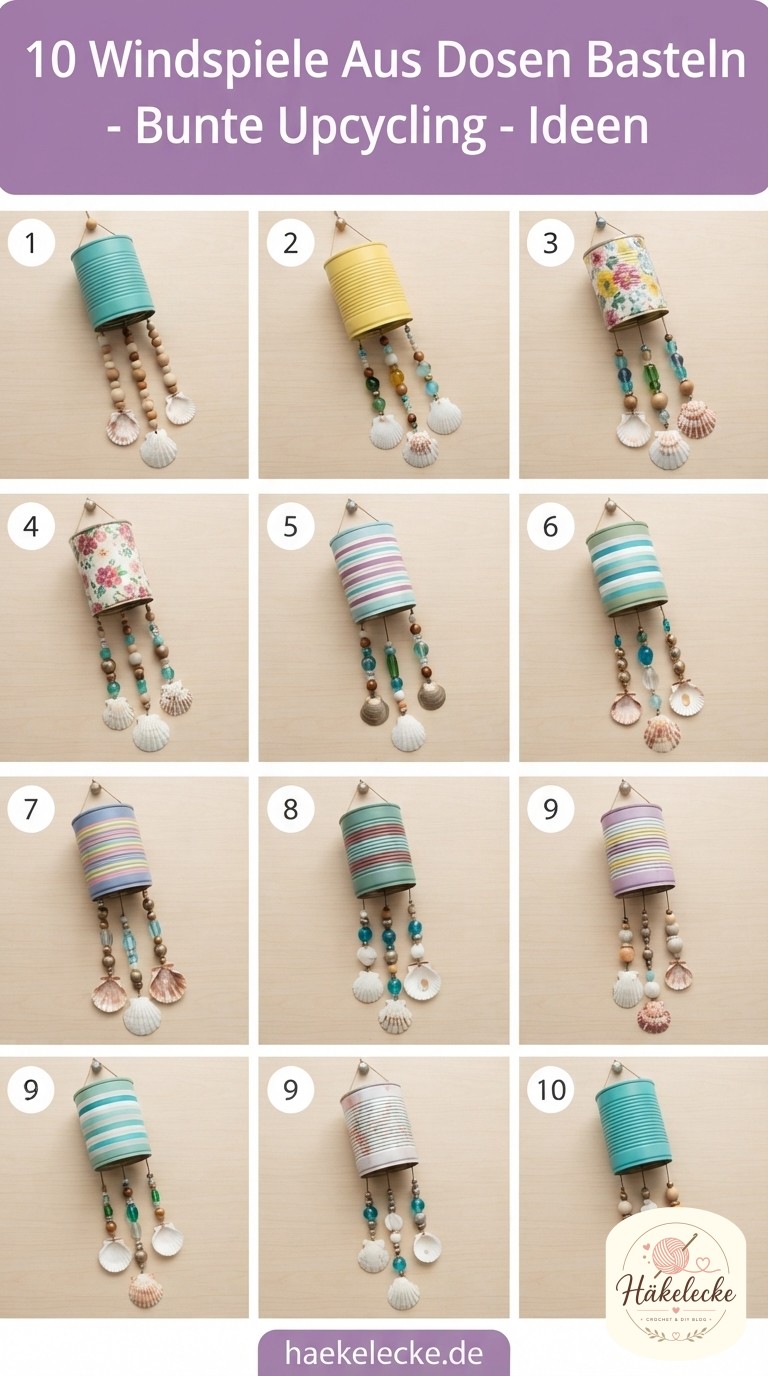 10 Windspiele Aus Dosen Basteln - Bunte Upcycling - Ideen