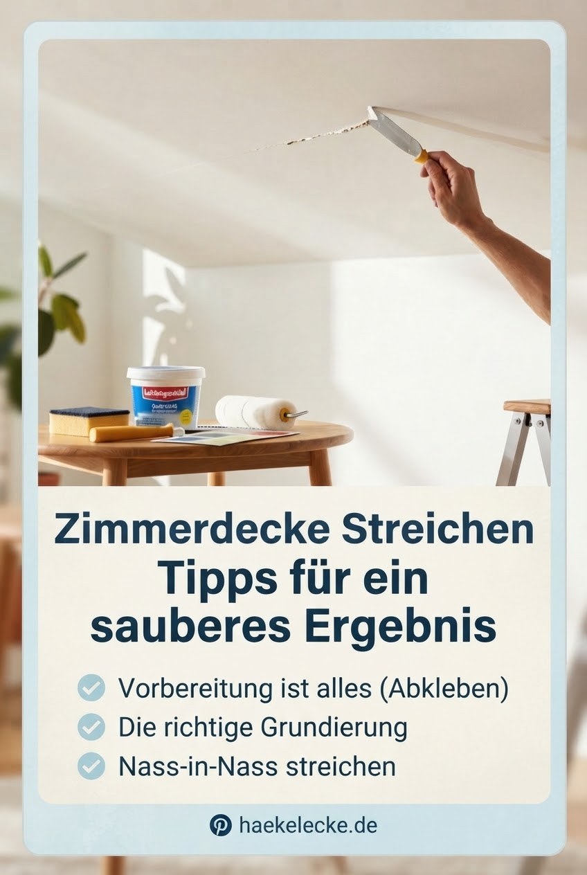Zimmerdecke Streichen Tipps für ein sauberes Ergebnis