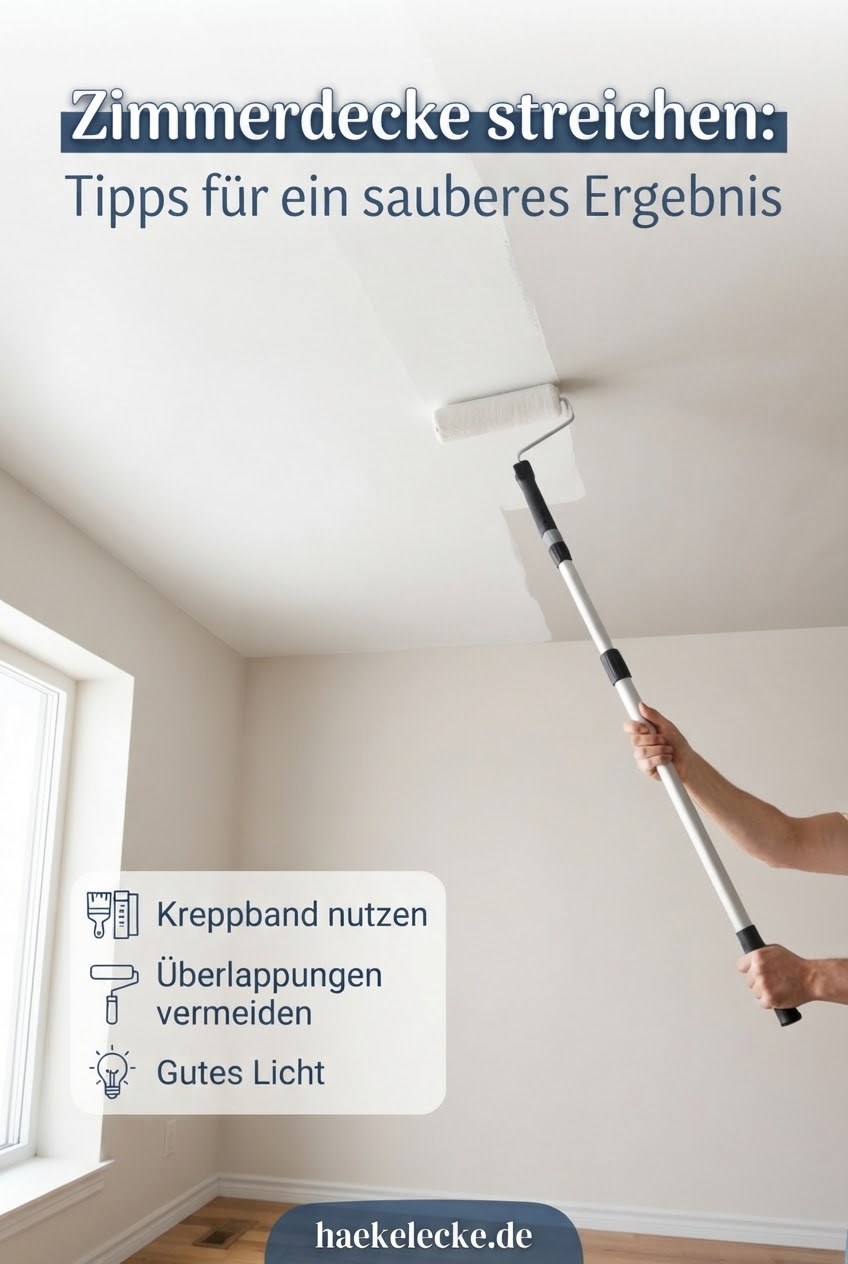 Zimmerdecke streichen: Tipps für ein sauberes Ergebnis