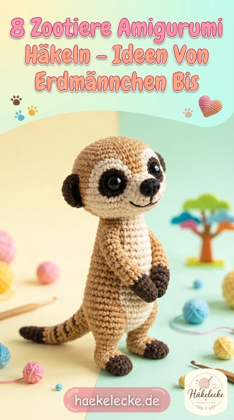 8 Zootiere Amigurumi Häkeln - Ideen Von Erdmännchen Bis