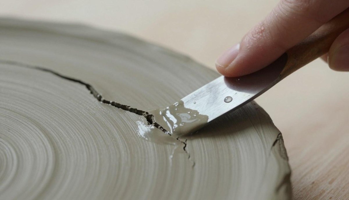 Salzteig Risse glatt reparieren