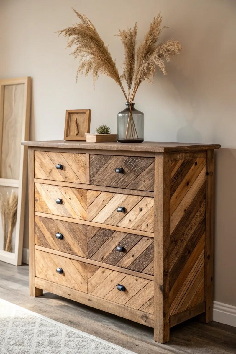 Rustikale Holz Kommode aufgearbeitet